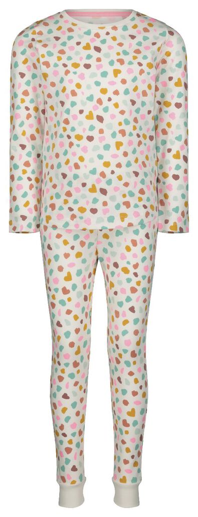 Kinder-Pyjama, Punkte eierschalenfarben 134/140 - 23030656 - HEMA