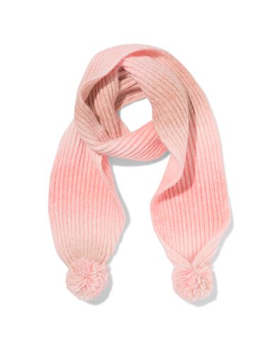 écharpe enfant pompon rose  - 16700291 - HEMA