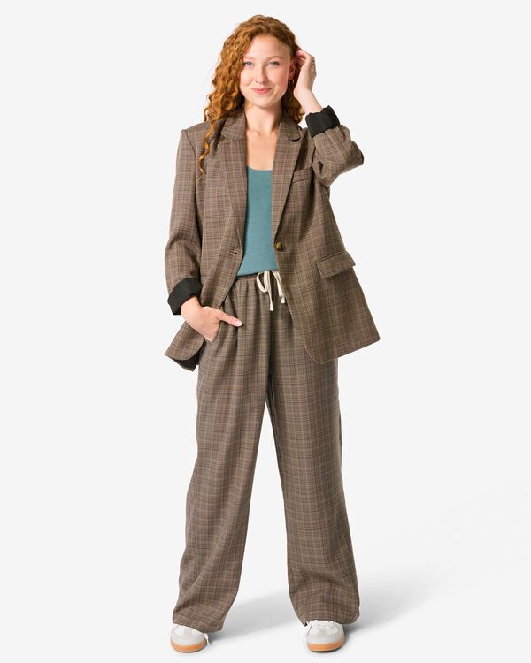 pantalon femme Lucy jambes larges multi multi - 36204630MULTI - HEMA