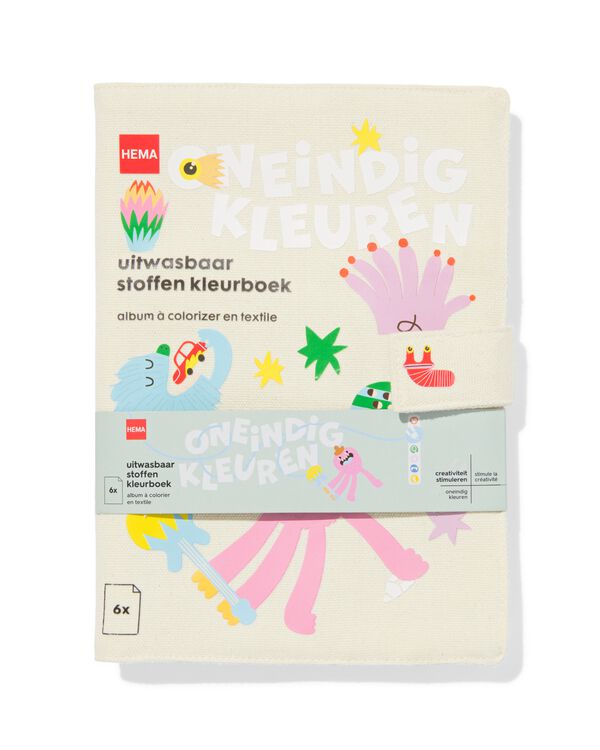 livre de coloriage en tissu lavable - 15900300 - HEMA