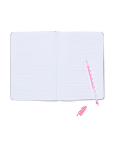 carnet A5 lign&eacute; paillettes - 14100364 - HEMA