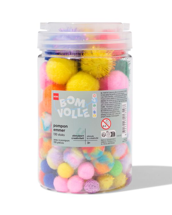 Pompomset im Eimer  - 15900150 - HEMA