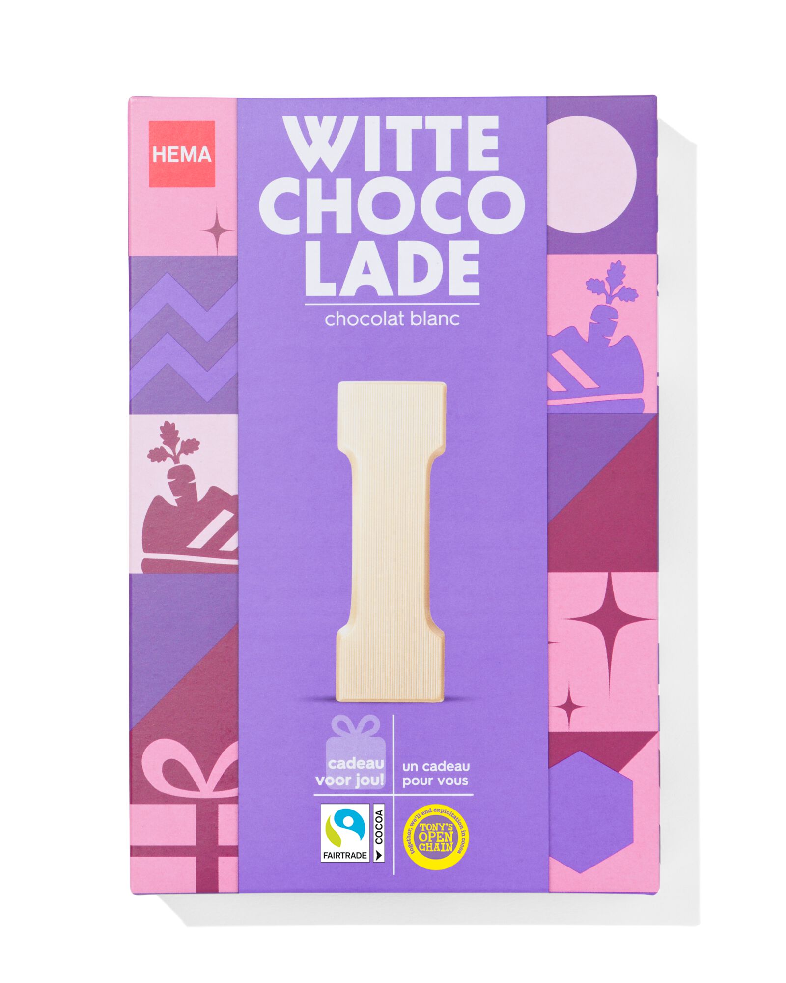 lettre en chocolat blanche I 140g - 24403109 - HEMA