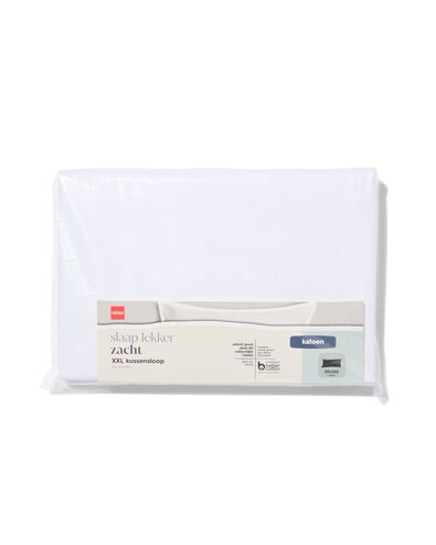 taie d'oreiller 50x160cm coton doux blanc - 5180008 - HEMA