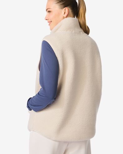 dames sherpa bodywarmer creme creme - 36020286CREAM - HEMA