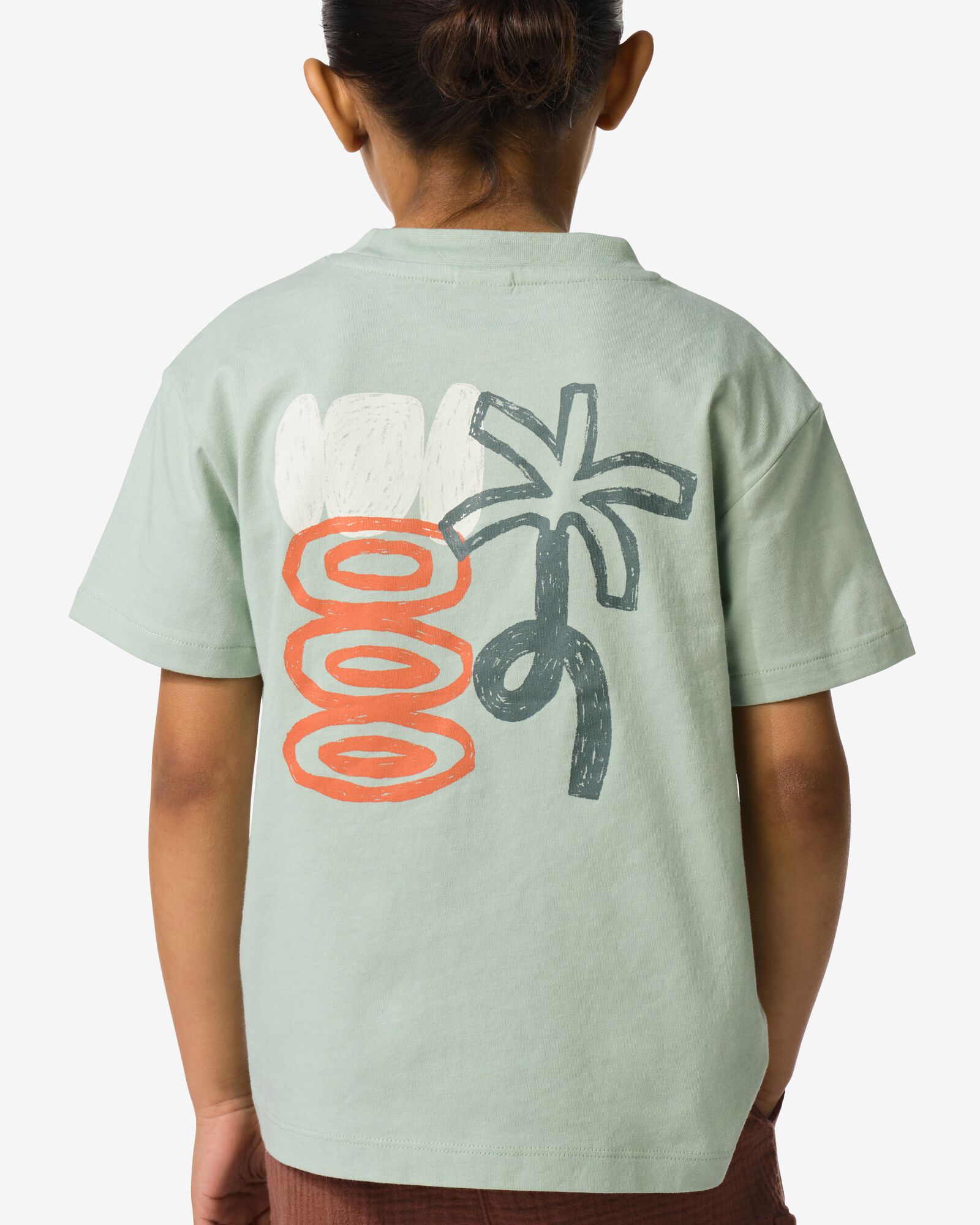 kinder T-shirt palm groen groen - 30717705GREEN - HEMA
