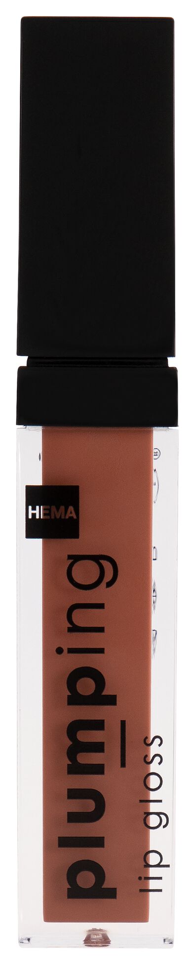 plumping lipgloss marron - 11230253 - HEMA