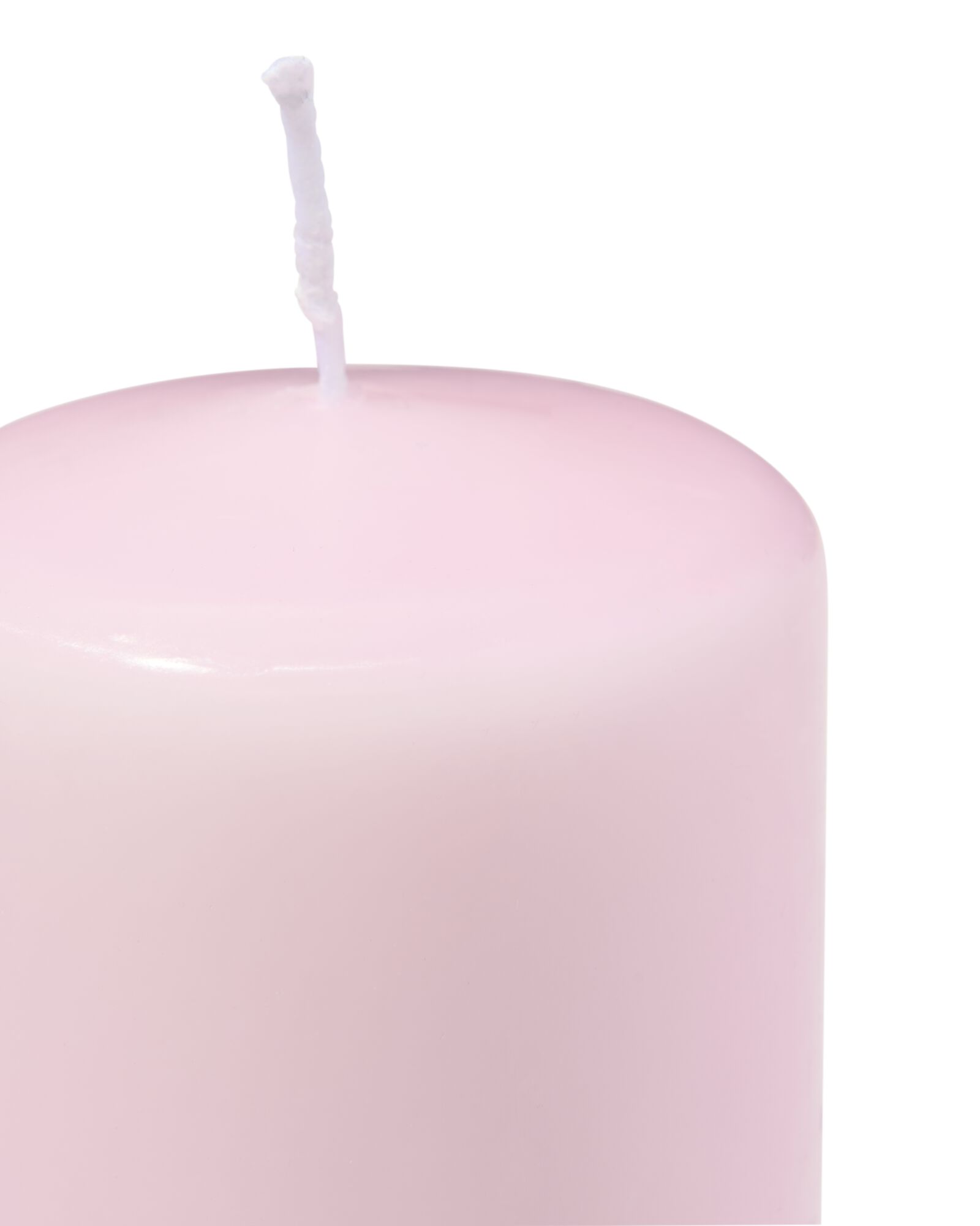 bougie cylindrique ⌀7x20cm rose p&acirc;le - 13509055 - HEMA