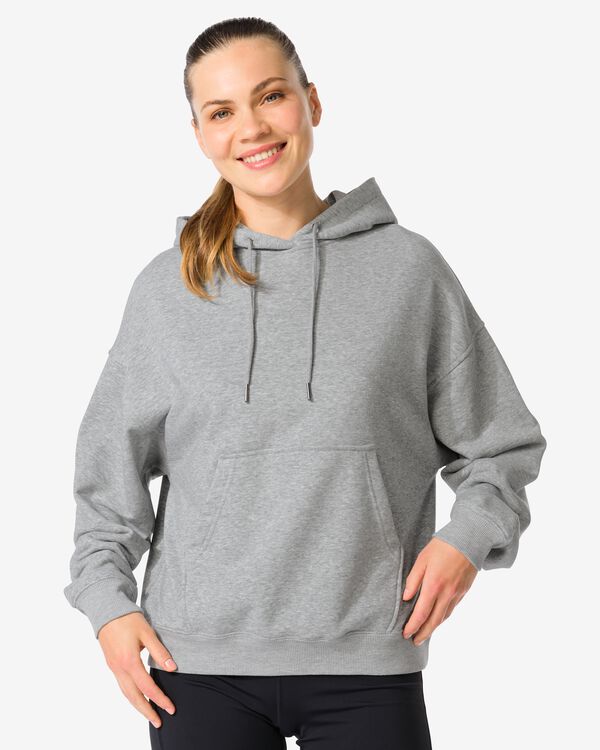 sweat &agrave; capuche pour femmes gris fonc&eacute; gris fonc&eacute; - 36000417DARKGREY - HEMA
