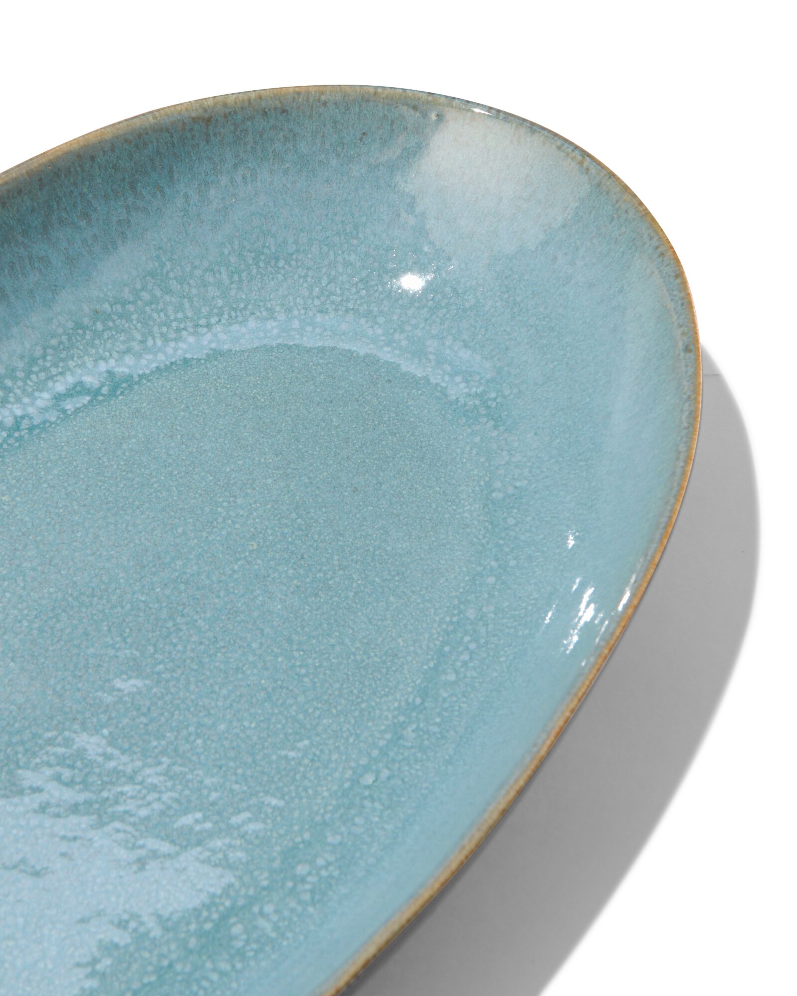 schaal ovaal 30cm Porto reactief glazuur blauw - 9602312 - HEMA