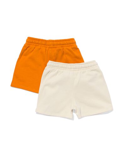 2 shorts sweat bébé marron 92 - 33109256 - HEMA