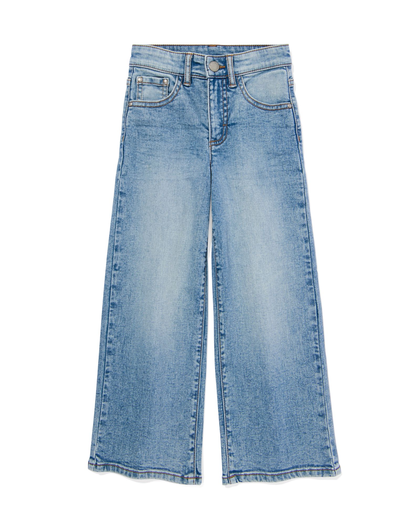 kinderjeans wijd lichtblauw lichtblauw - 30838805LIGHTBLUE - HEMA