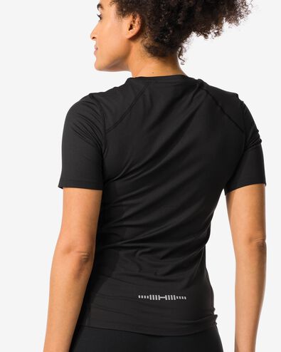 t-shirt de sport femme noir L - 36030522 - HEMA