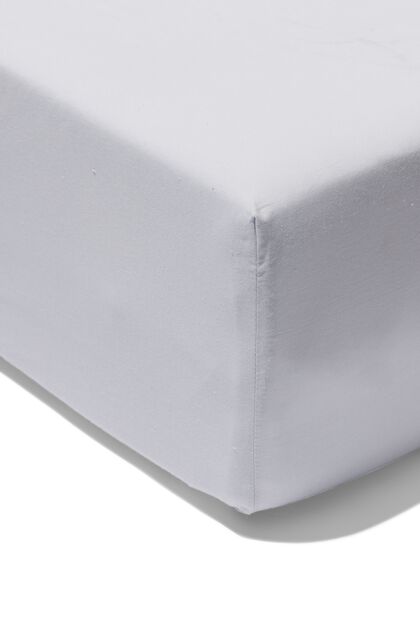 drap-housse boxspring 80x200 coton doux gris clair - 5120087 - HEMA