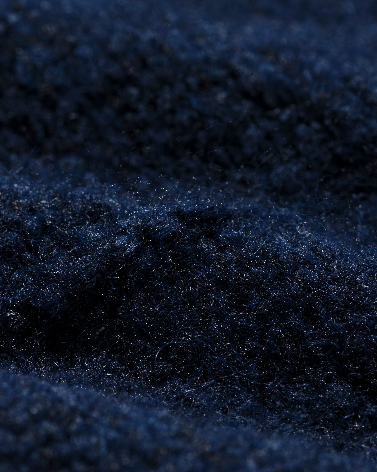 damestrui Fyra gebreid  donkerblauw - 36207240DARKBLUE - HEMA