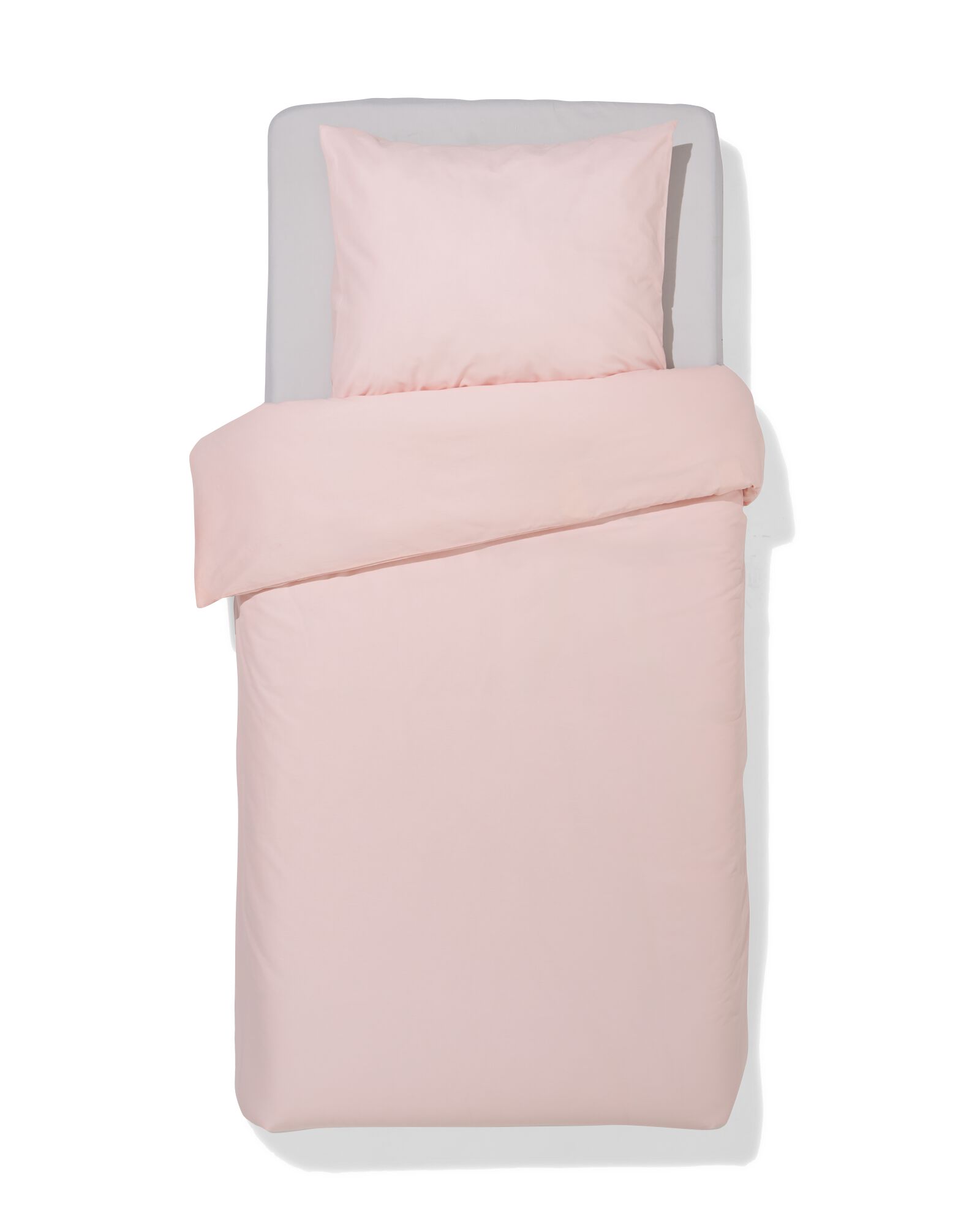 housse de couette 140x200/220 coton doux rose clair - 5750173 - HEMA