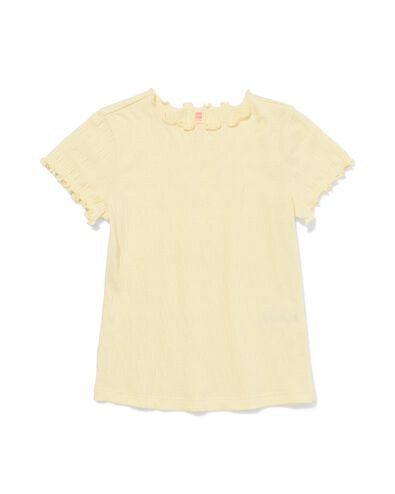 t-shirt enfant jaune p&acirc;le jaune p&acirc;le - 30846604LIGHTYELLOW - HEMA