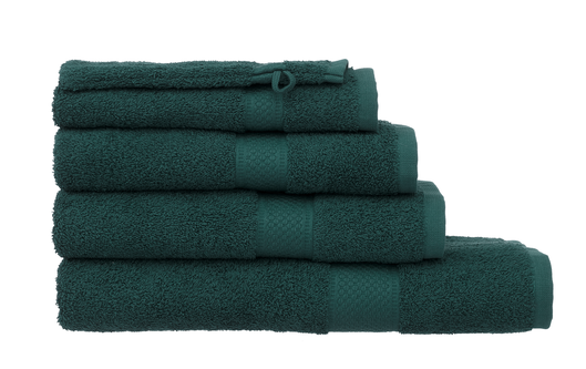 serviettes de bain - qualité épaisse vert foncé vert foncé - 1000015170 - HEMA