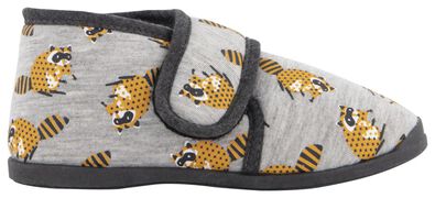 chaussons de crèche raton laveur gris gris - 1000020507 - HEMA