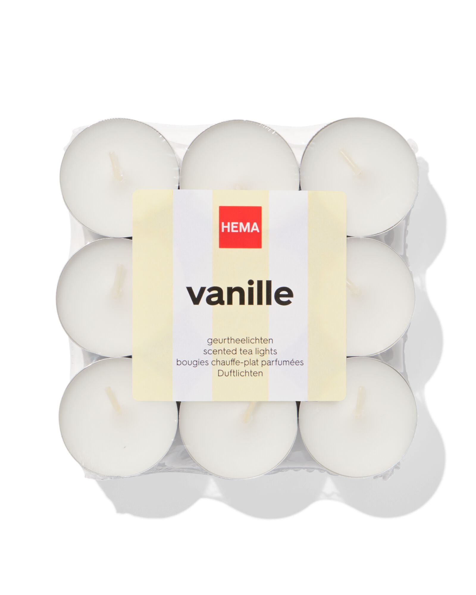 bougies chauffe-plat parfum&eacute;es &agrave; la vanille - 18 pi&egrave;ces - 13507600 - HEMA