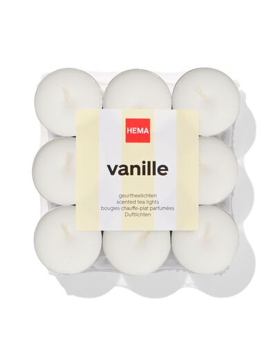 bougies chauffe-plat parfum&eacute;es &agrave; la vanille - 18 pi&egrave;ces - 13507600 - HEMA