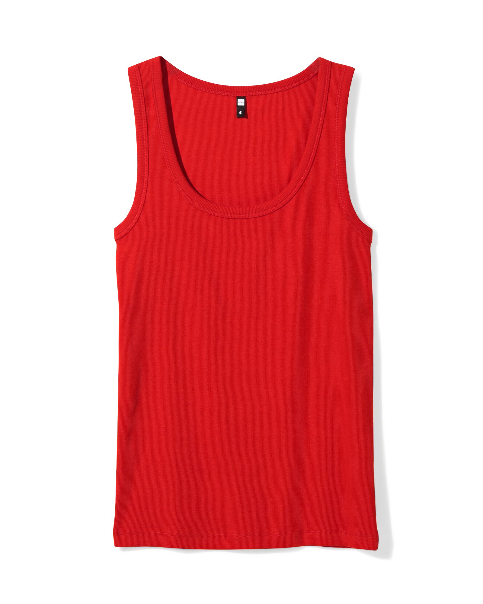 Damen-Tanktop Anouk gerippt rot - 36340080RED - HEMA