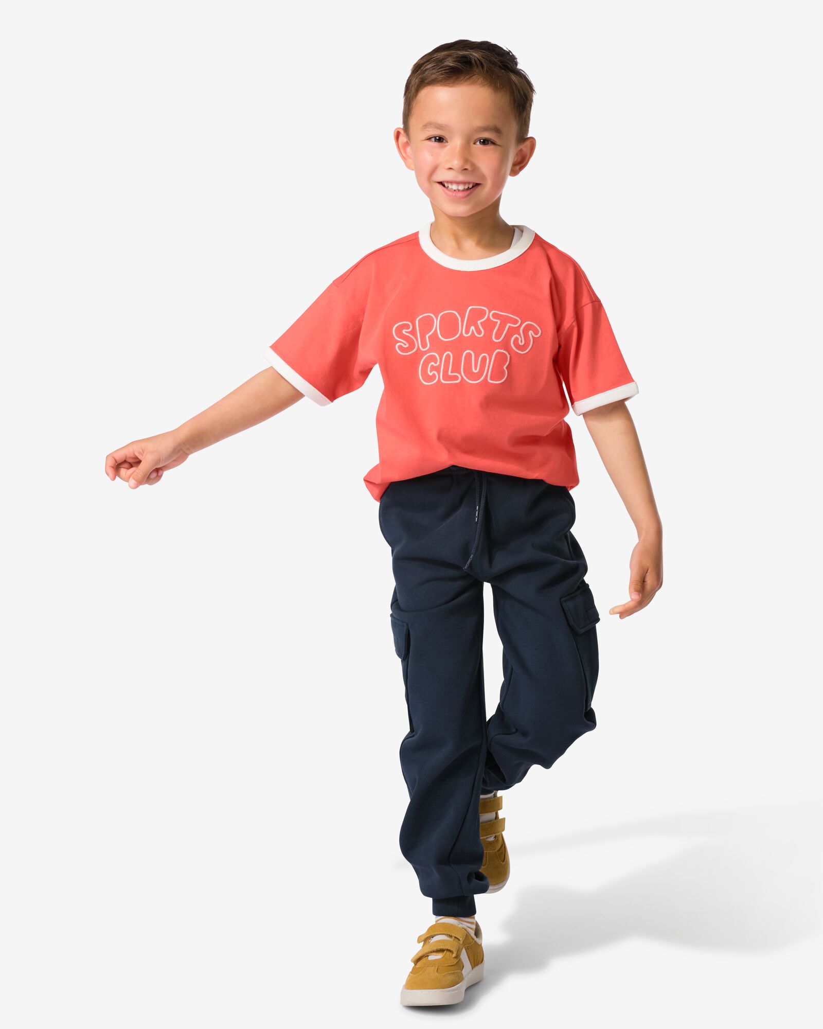 kinder cargo sweatbroek donkerblauw - 30702417DARKBLUE - HEMA