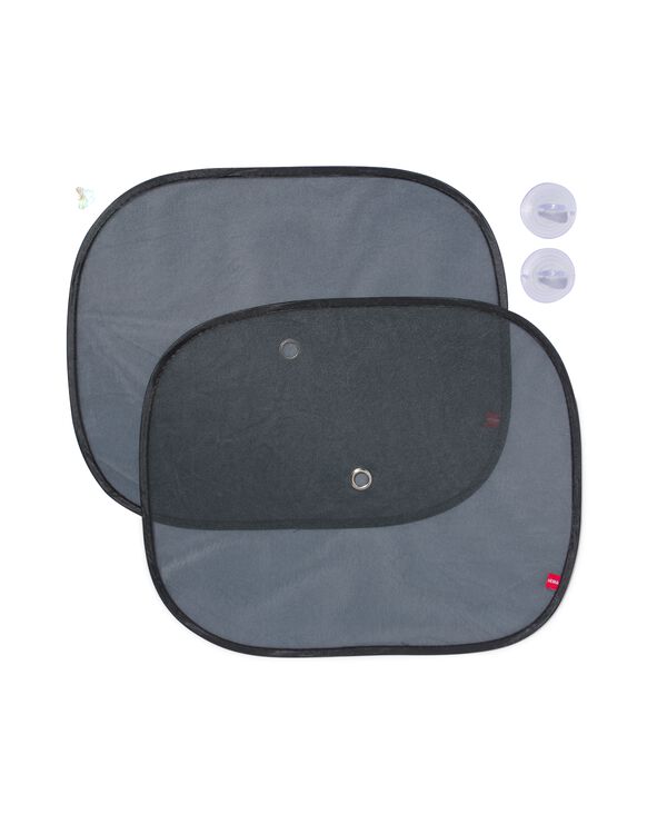 2 pare-soleil voiture 38x45 pliable gris/noir - 41760001 - HEMA