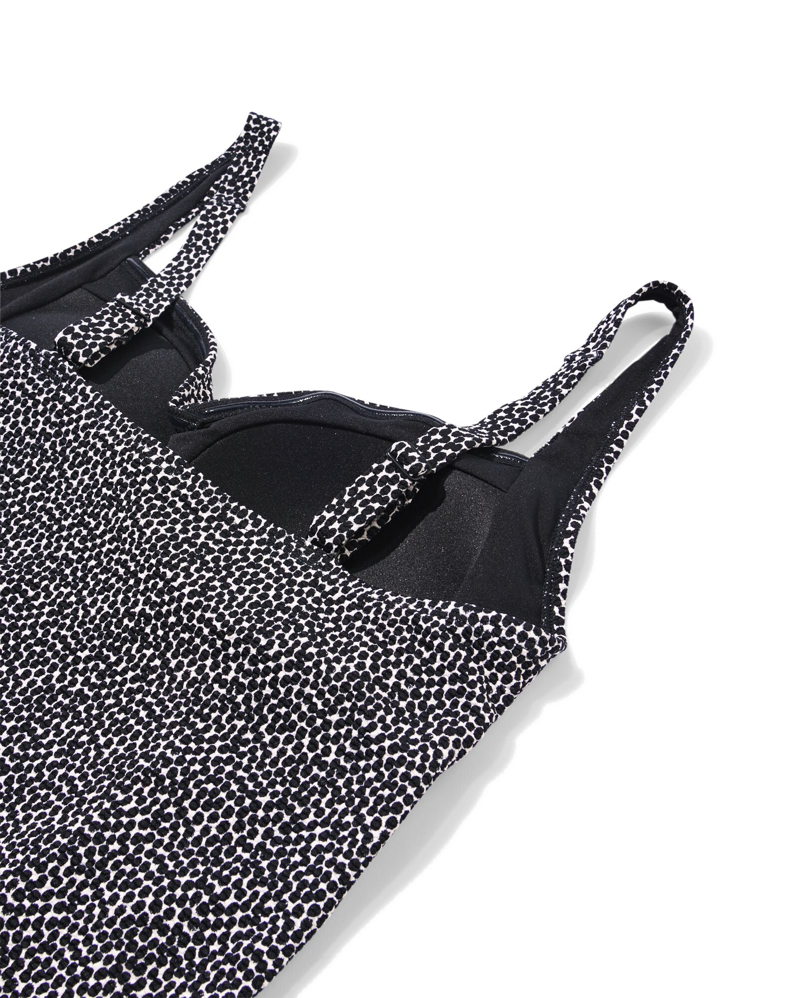 Damen-Tankini-Oberteil Demy, figurfreundliche Passform, gepunktet schwarz/wei&szlig; schwarz/wei&szlig; - 22360560BLACKWHITE - HEMA