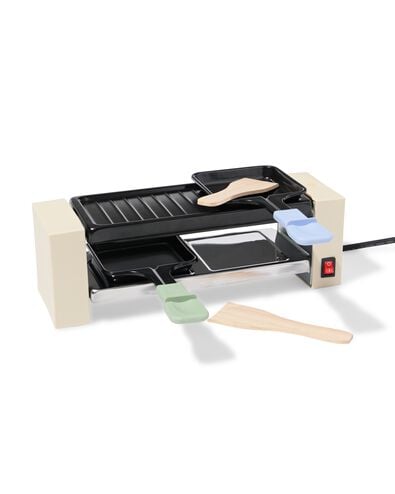 gourmetset 23x10cm 2 personen PFAS-vrij beige - 80020031 - HEMA
