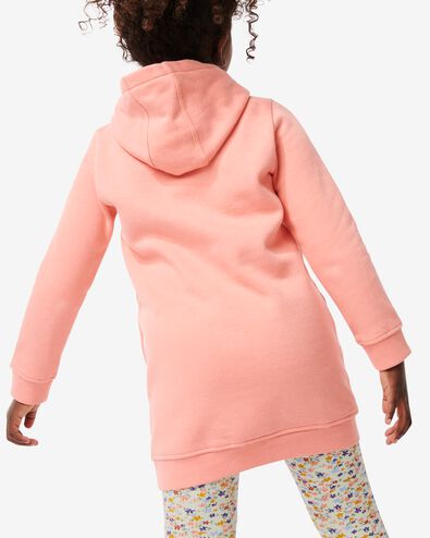 robe sweat enfant avec capuche corail - 1000030085 - HEMA