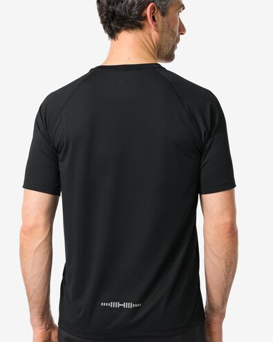 t-shirt de sport homme noir noir - 36030101BLACK - HEMA