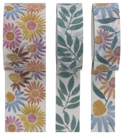 washi tapes wilde bloemen - 3x5m - 14700584 - HEMA
