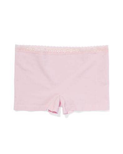 shortie femme sans coutures avec dentelle rose pâle rose pâle - 19680164LIGHTPINK - HEMA