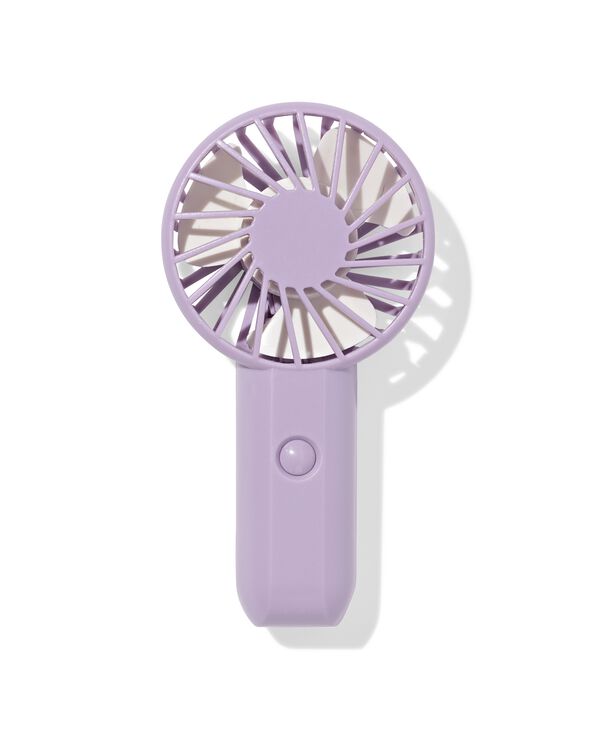 ventilateur &agrave; main rechargeable 7x22cm violet - 41800436 - HEMA