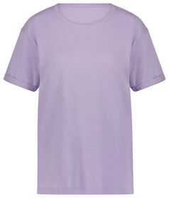 Damen-T-Shirt Zita violett violett - 1000028027 - HEMA