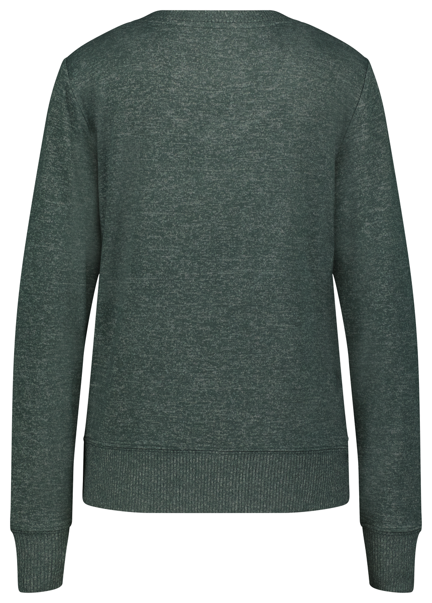dames loungesweater viscose groen groen - 1000028598 - HEMA