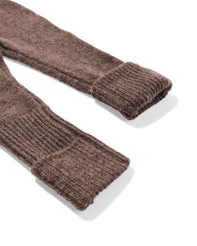 newborn legging merinowol donkerbruin donkerbruin - 33437420DARKBROWN - HEMA