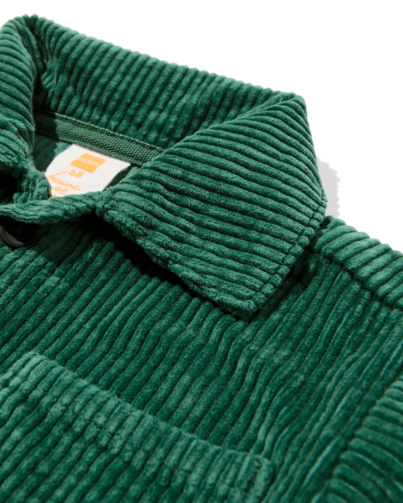 chemise b&eacute;b&eacute; velours c&ocirc;tel&eacute; vert vert - 33169470GREEN - HEMA