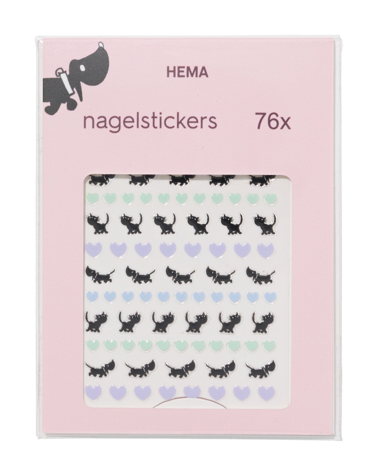 autocollants ongles Takkie et Siepie - 76 pi&egrave;ces - 11249081 - HEMA