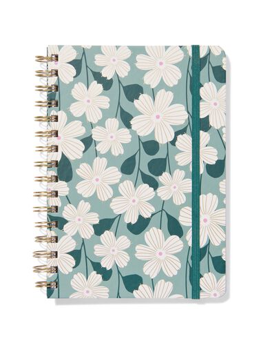 carnet A5 lign&eacute; avec fleurs - 14100213 - HEMA