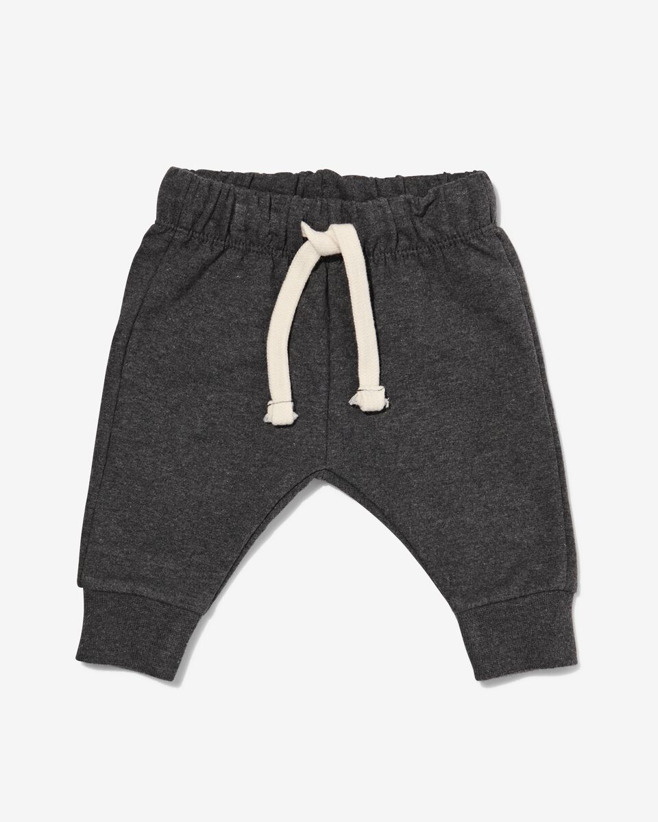 pantalon sweat bébé gris foncé - 1000023844 - HEMA