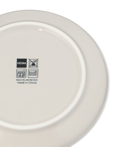 schotel ⌀14cm KNAP new bone grijs - 80660313 - HEMA