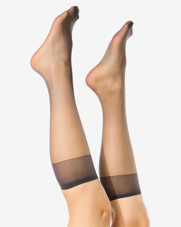 mi-bas 15 deniers anti-filage mats - 2 paires anthracite anthracite - 4022750ANTHRACITE - HEMA