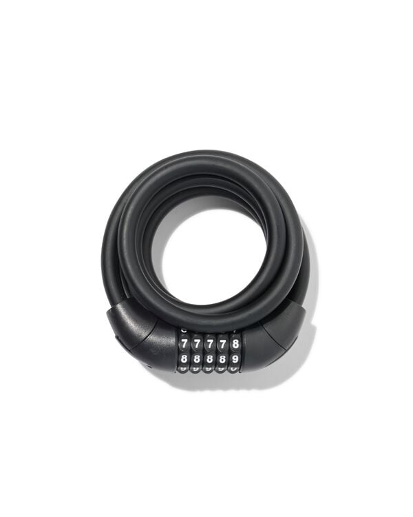 spiraalslot 180cm &Oslash;12mm zwart - 41151001 - HEMA