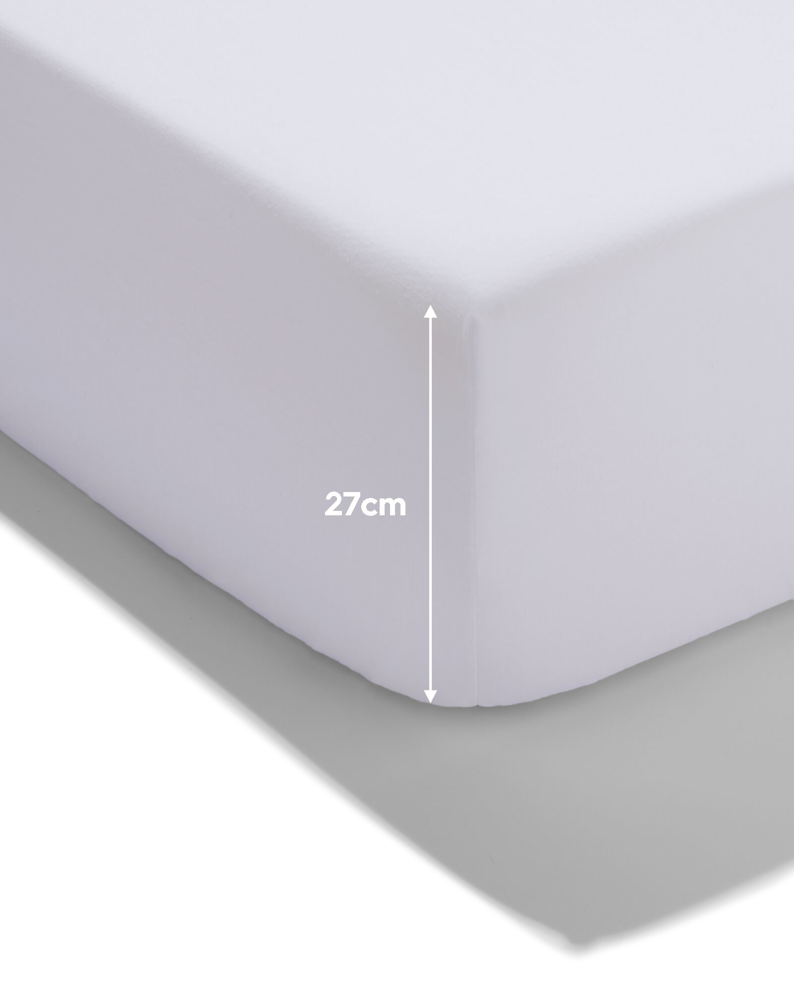 peuter hoeslaken zacht katoen 70x150 wit - 5180048 - HEMA