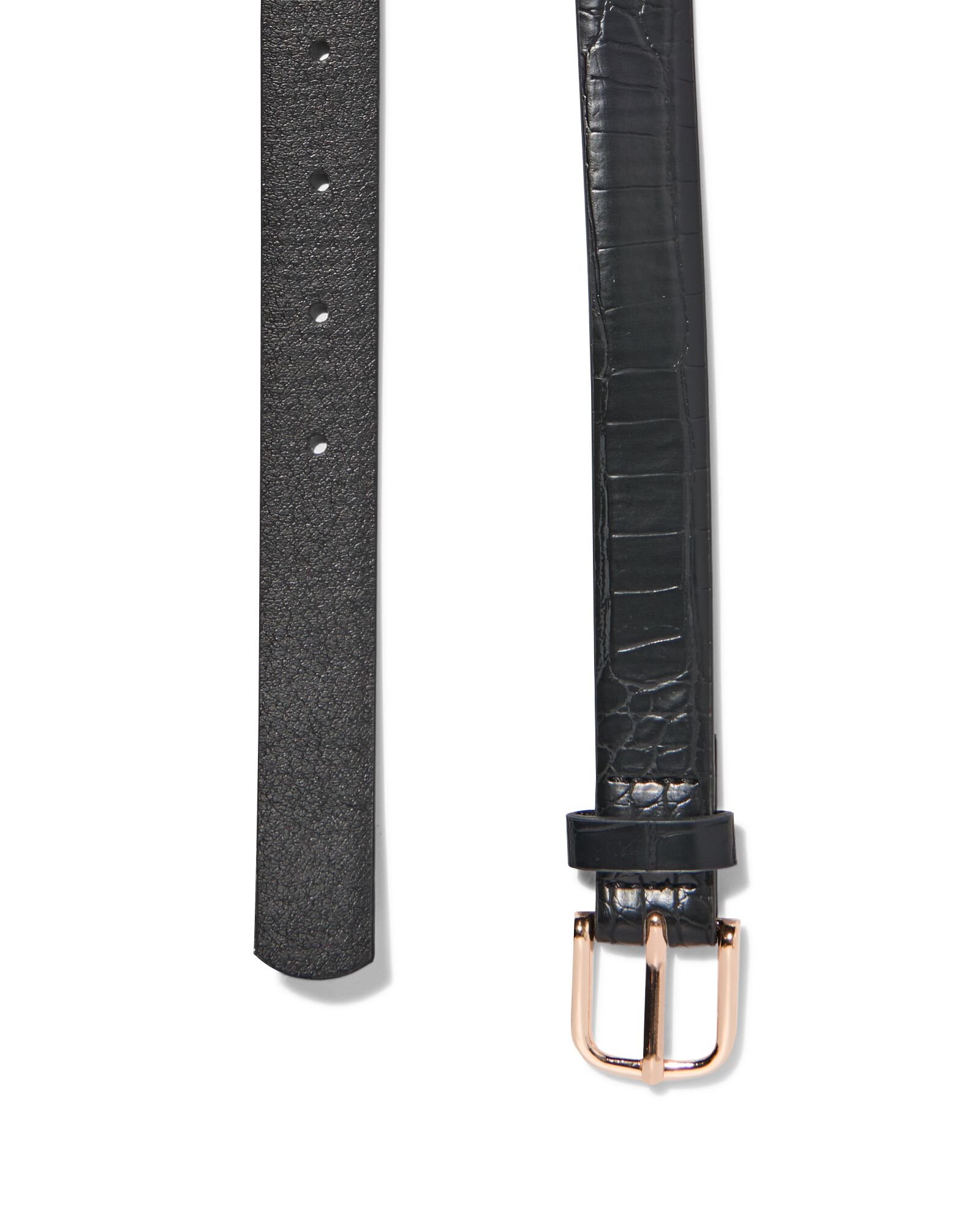 dames riem met dierenprint 2.3cm zwart zwart - 1000029988 - HEMA