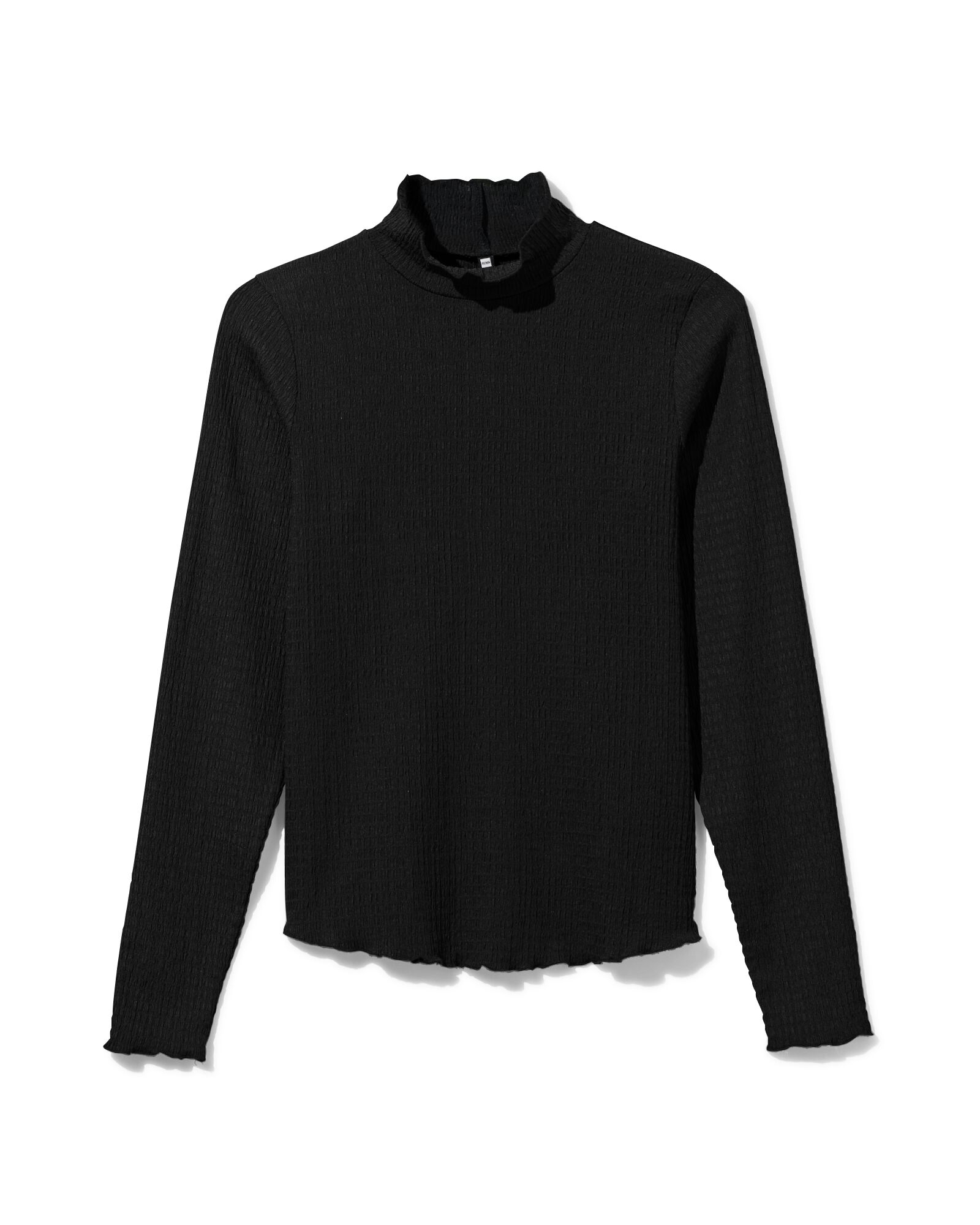 dames top Dewi crinkle zwart zwart - 36206170BLACK - HEMA