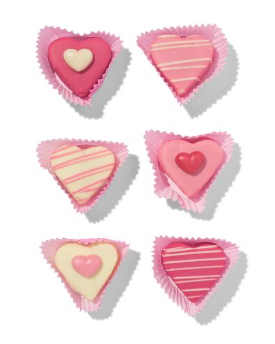 6er-Pack Petits Fours, Herzen - 24162201 - HEMA