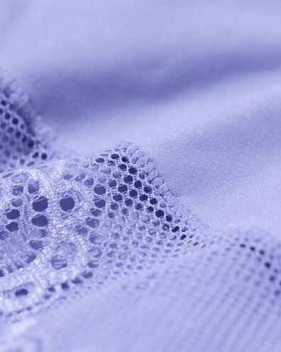 Mittelstark korrigierender Slip, hohe Taille, Spitzenbesatz blau - 21570035BLUE - HEMA
